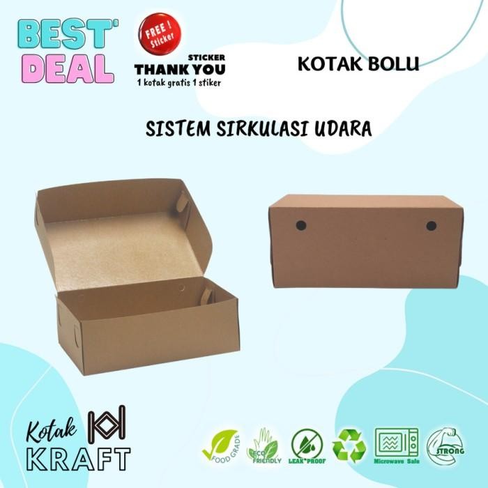 (Allthebest) Dus Bolu Gulung Packaging Roll Cake, Dus Bomboloni dan Dus Pastry Cake