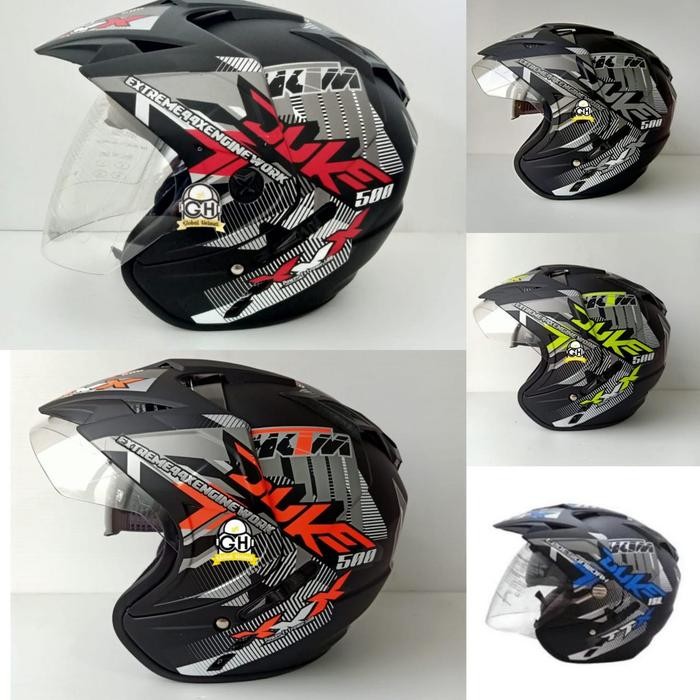 Helm Motif Duke Double Visor Half Face