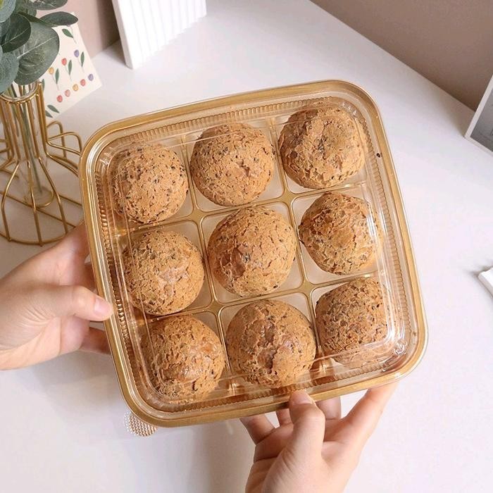 RASA 5Pcs Premium Box Mika Gold Box Mika Sekat 9 Box Mooncake Sekat 9 Box Mooncake 75Gr Box