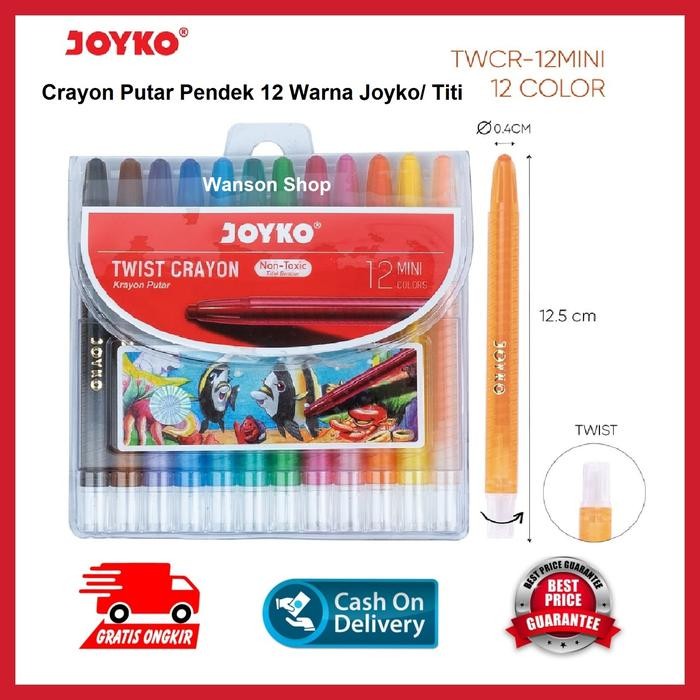 

ID CRAYON JOYKO PUTAR 12 WARNA PENDEK / OIL PASTEL JOYKO PUTAR 12 WARNA PENDEK
