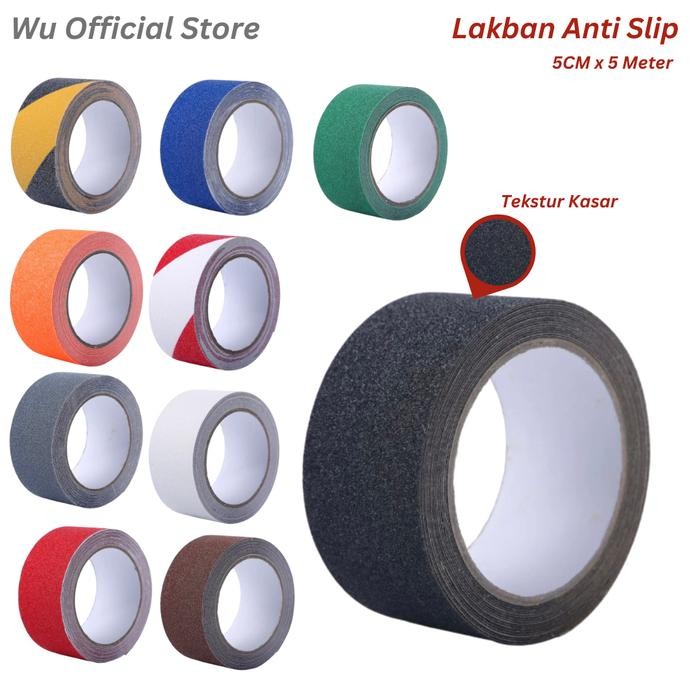 

ID ANTI SLIP TAPE / LAKBAN ANTI LICIN HITAM 5 CM X 5 METER