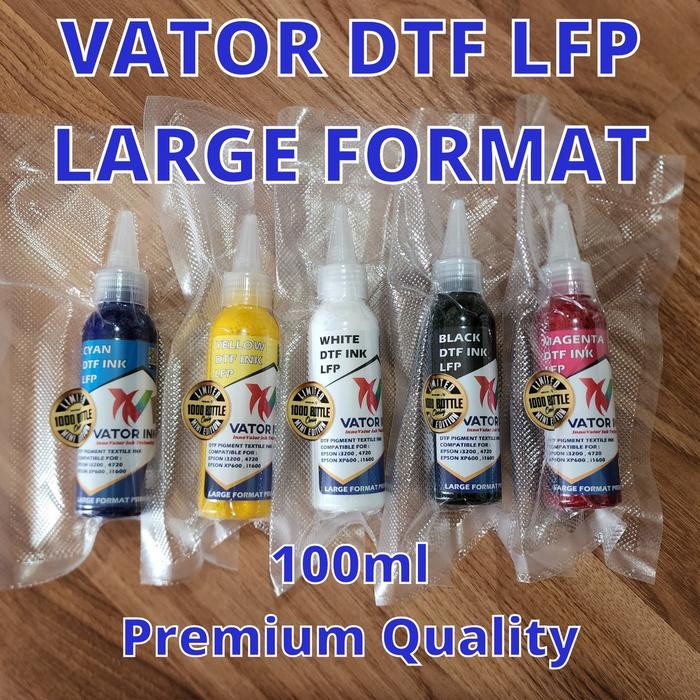 

ID TINTA DTF LARGE FORMAT VATOR LFP 100ML PEKAT LANCAR DI PRINTHEAD