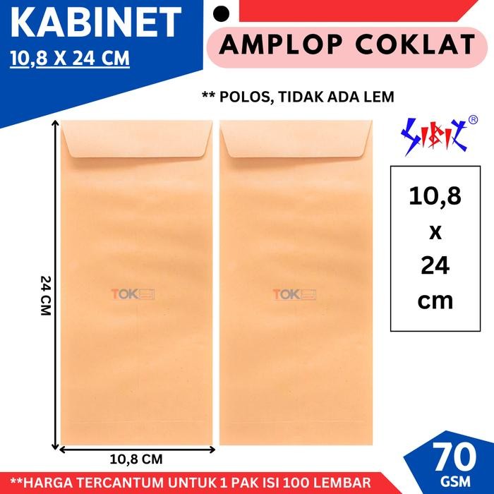 

ID AMPLOP COKLAT KABINET ISI 100 LBR 70GSM