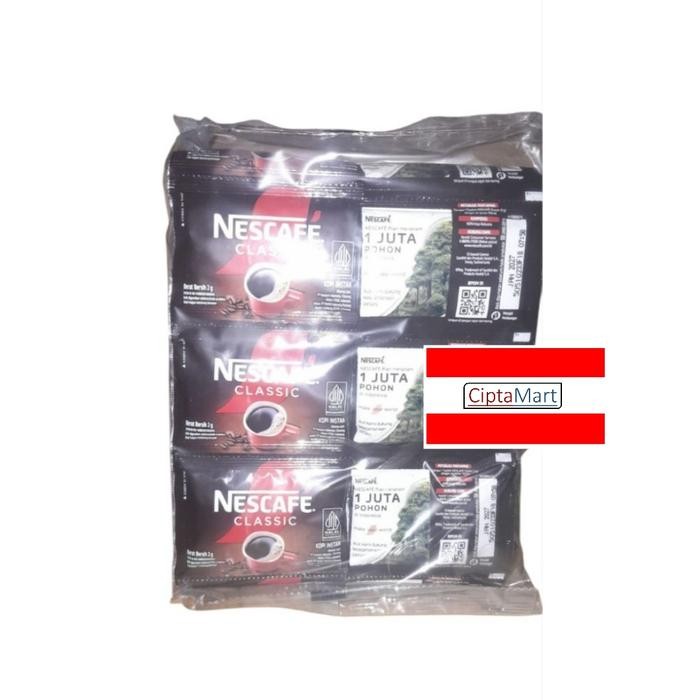 

NESCAFE CLASSIC SACHET 2 GRAM / 1 PACK ISI 60 SACHET @ 2GR