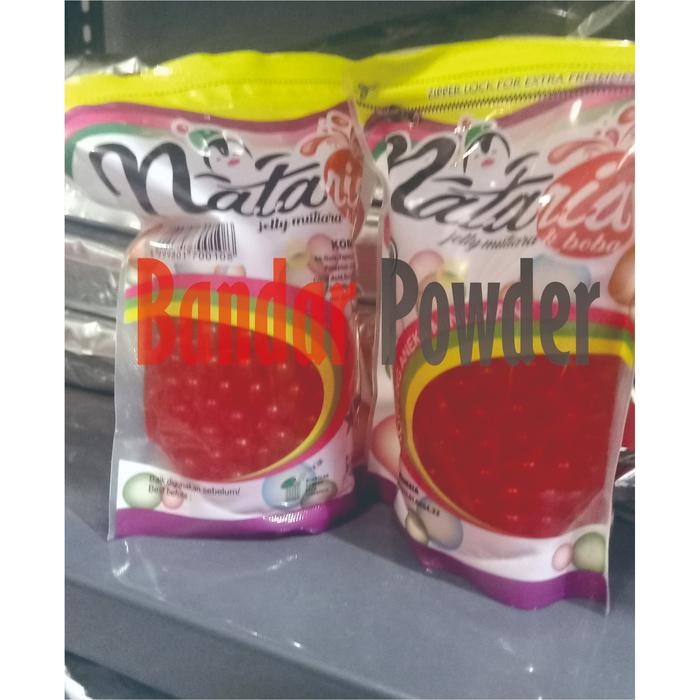 

POPPING BOBA STRAWBERRY 500GR SUPPLIER TOPPING MINUMAN TAPIOCA PEARL