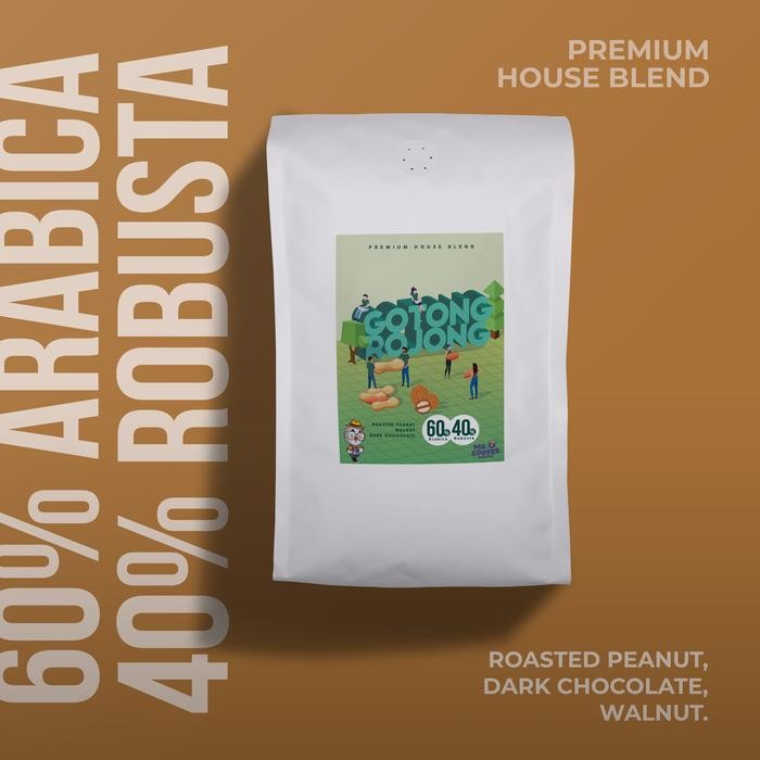 

BIJI KOPI 1KG GOTONG ROJONG 60% ARABIKA 40% ROBUSTA ESPRESSO BLEND