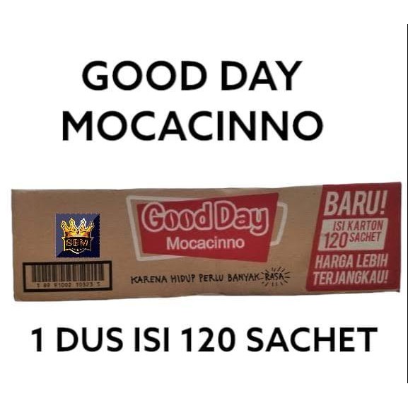

ISI 120PC ~SBM~ GOOD DAY MOCACINNO MURAH DUS BARU COFFEE KOPI MINUMAN INSTAN BUBUK