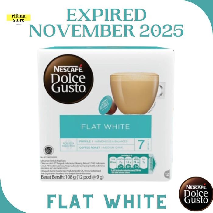 

NESCAFE DOLCE GUSTO CAPSULE FLAT WHITE 1 BOX ORIGINAL