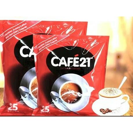 

CAFE21 2 IN 1 INSTANT COFFEE MIX / CAFE 21 2IN1 COFFEEMIX (25 SACHETS)