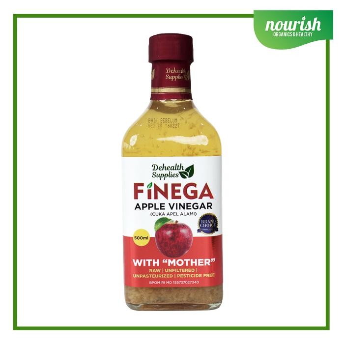 

FINEGA, APPLE VINEGAR (CUKA APEL ALAMI) WITH THE MOTHER 500 ML