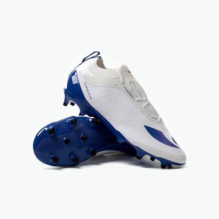 Sepatu Bola Concave - Volt Prostriker FG - White/ Blue