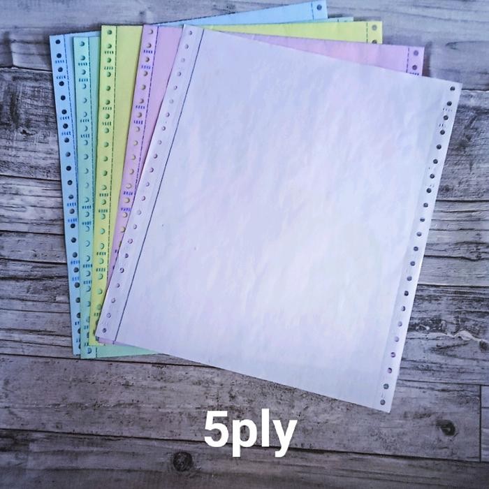 

Kertas Continuous Form 5Ply 250Sets 9.5X11Inch Tanpa Pembagian