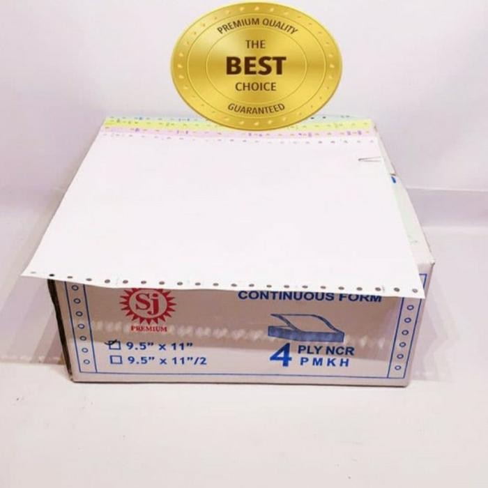 Kertas Continuous Form 4 Ply 9.5X11 Sj Premium