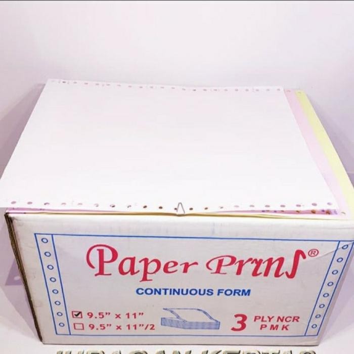 

Kertas Continuous Form 3 Ply 9.5X11/2 Paperpryns (Prs-Bagi2)