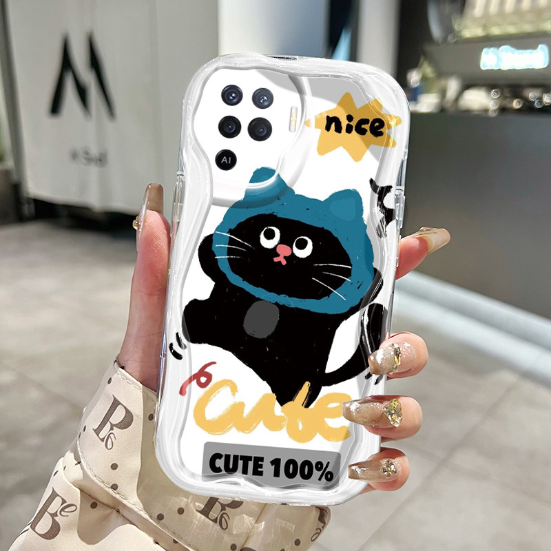 Casing Hp Untuk OPPO A94 F19 Pro Reno 5F Reno 5 Lite Reno5 F Reno5 Lite Case Kucing Kartun Kasing Si