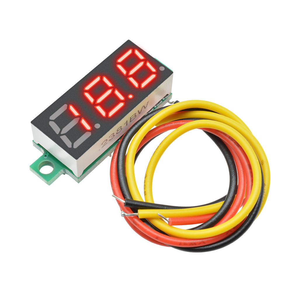 IMPORT 1PCS DIGITAL MINI DIGITAL VOLTMETER 0.28INCH THREE-LINE 0-100V DIGITAL VOLTMETER GAUGE TESTER