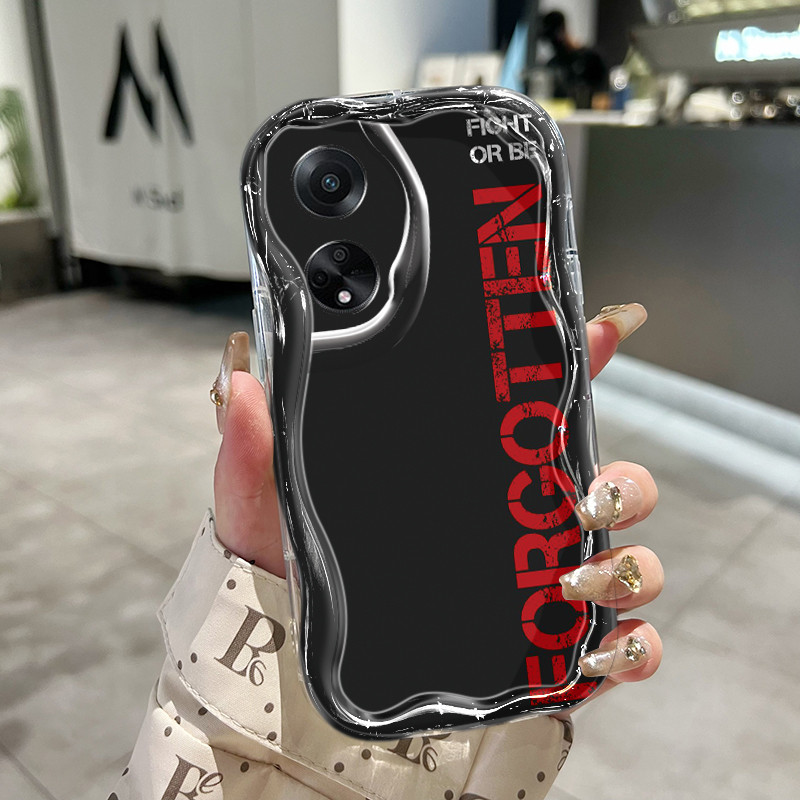 Casing Hp Untuk OPPO A98 5G A1 5G F23 5G Case Pria bergaya Kasing Silikon Softcase Bezel Cesing pons