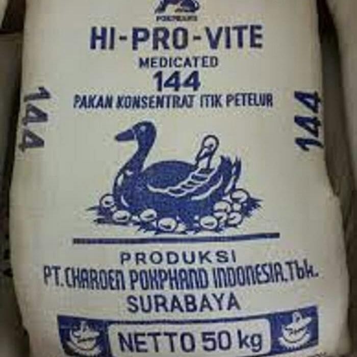 BARU- PAKAN BEBEK PETELUR KONSENTRAT CP 144 CHAROEN POKPHAND 50KG PUR TELUR