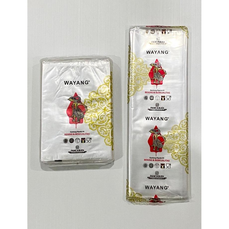 

Plastik Bening PP Wayang 1 dus, khusus pengiriman gojek/grab