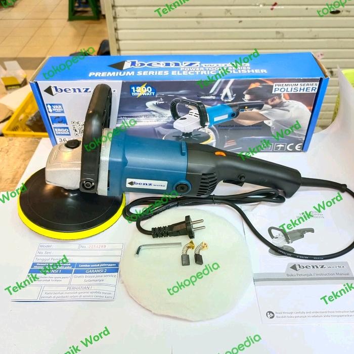 Paling Baik Mesin Poles Mobil Benz 7 Inch / Polisher Benz 7" Bz 8207/ Benz Bz8207