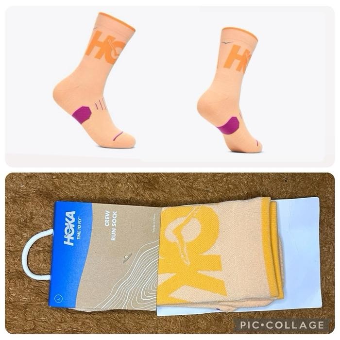 HOKA CREW RUN SOCK SIZE L ORIGINAL KAOS KAKI LARI