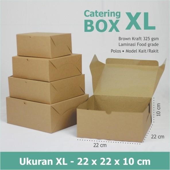 (Allthebest) Dus Catering/Katering Box / Box Snack / Kotak Nasi Laminasi - XL