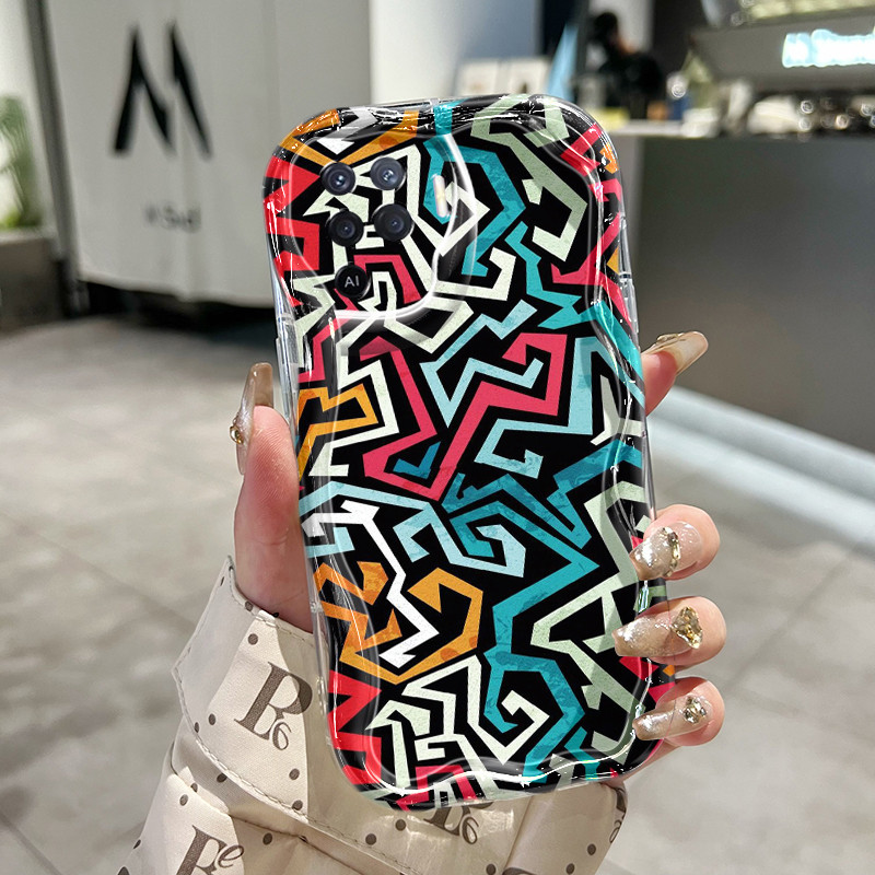 Casing Hp Untuk OPPO A94 F19 Pro Reno 5F Reno 5 Lite Reno5 F Reno5 Lite Case Blok berwarna Kasing Si