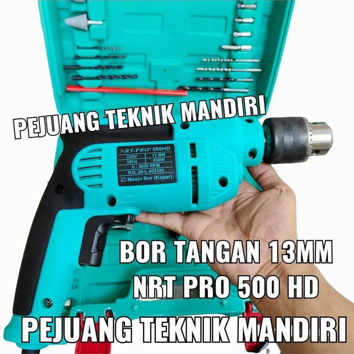 Terbagus Nrt Pro 500Hd Mesin Bor Tangan Besi Beton 13Mm / Nrt Pro 500 Hd Set