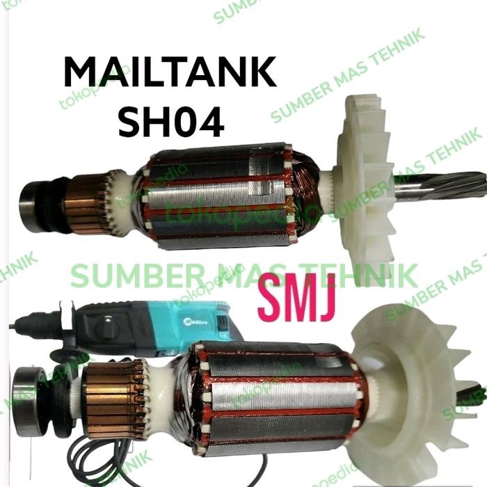 Menarik Armature Sh04 Angker Bor Mail Tank Sh-04 Rotor Bor Hammer Mailtank Kw