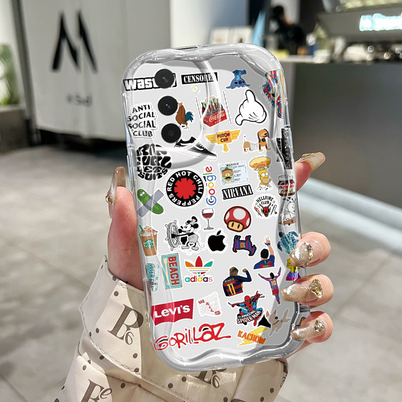 Casing Hp Untuk Samsung Galaxy A26 5G A36 5G A56 5G Case Merek trendi Kasing Silikon Softcase Bezel 