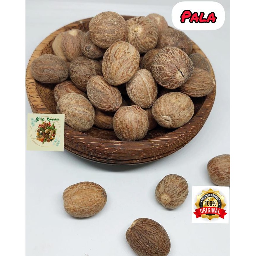

Biji Pala - 1kg / Nutmeg Whole / Nutmeg Seeds / Buah Pala