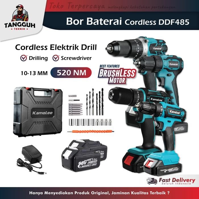 Unik Kamolee-Mesin Bor Ddf485 10/13Mm 450N.M-Cordless Impact Drill