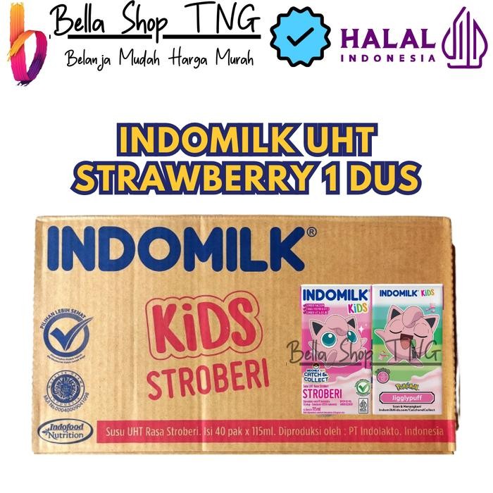 

Indomilk Strawberry Susu UHT Kemasan Pokemon 115 mL x 40pcs