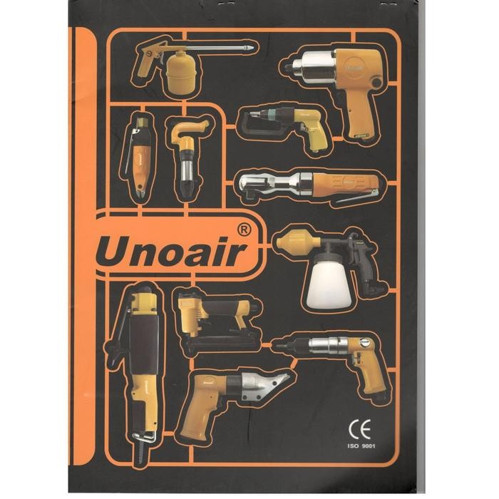 New Unoair D-36 Air Angle Drill 3/8" Reversible Mesin Bor Angin Taiwan