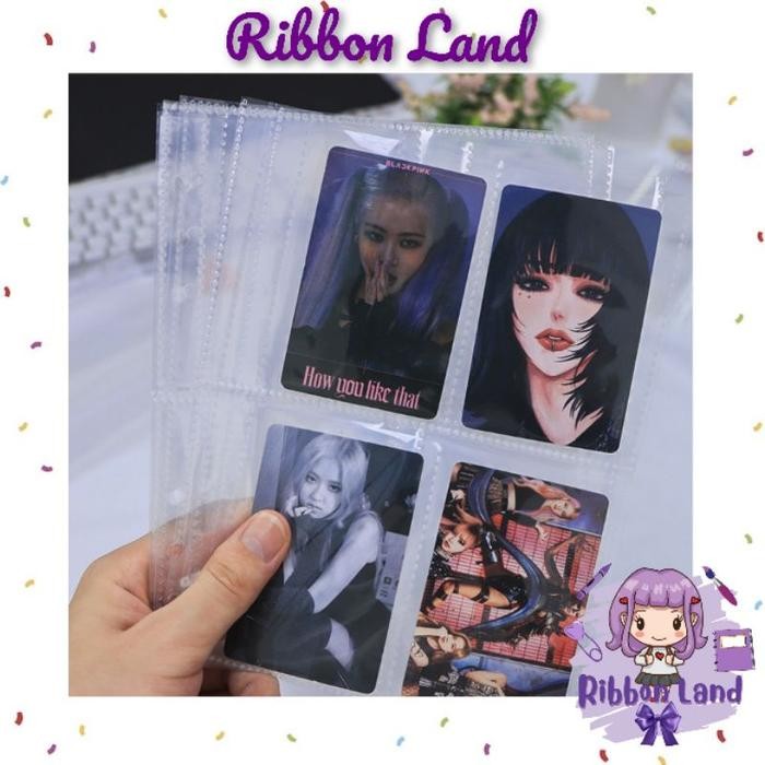 

ID (10 LEMBAR) ONE SIDE SLEEVE PHOTOCARD BINDER A5 NOTEBOOK DIARY 6 RING CLEAR BENING PLASTIK FOTO