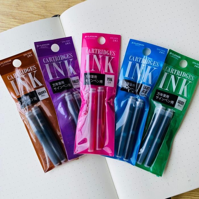 

ID PLATINUM FOUNTAIN PEN INK CARTRIDGE PACK OF 2/ TINTA FOUNTAIN PEN