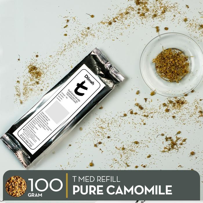 

Dilmah T Med Refill Pure Camomile Flowers 100 g - Daun Teh Kering