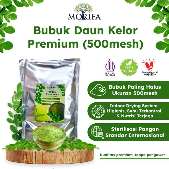 

BUBUK DAUN KELOR ORGANIK 1KG PREMIUM EKSPOR, MORINGA POWDER XTRA HALUS