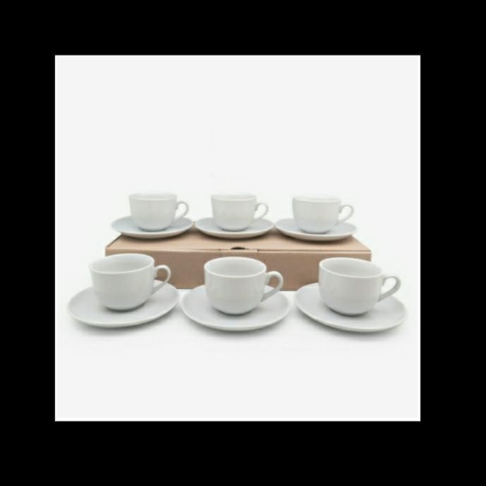 Cangkir Keramik Putih Set /Cangkir Kopi / Cangkir Teh