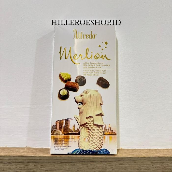 

Neww COKLAT ALFREDO BOX MERLION SINGAPORE 80GRAM COKELAT CAMPUR MILK WHITE DARK CHOCOLATE Terlaris