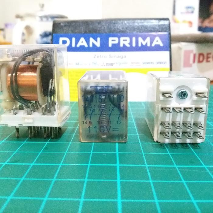 TEC RELAY 1401871110 COIL 110VDC 4PDT 4NO 4NC SALE OBRAL