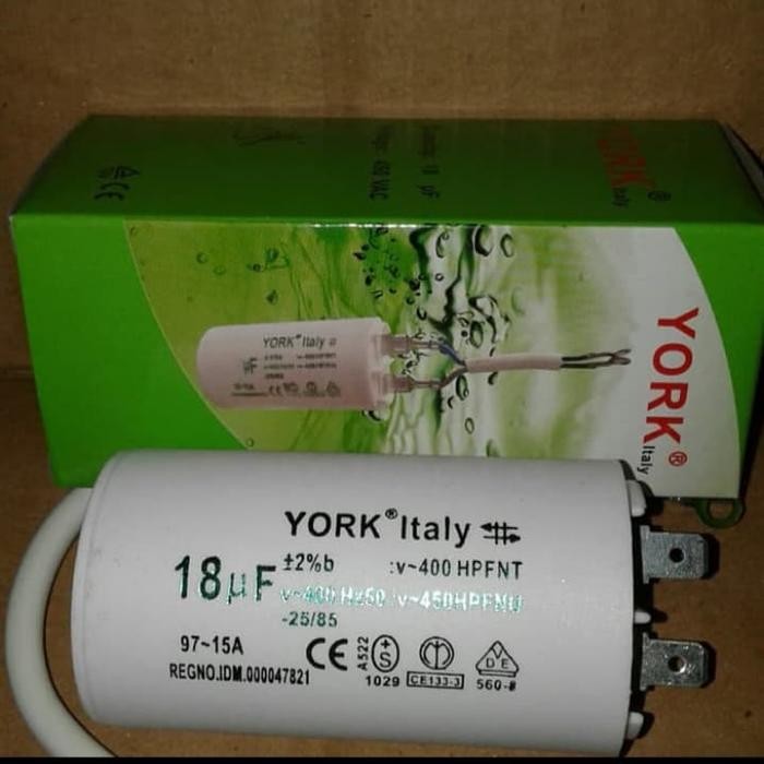CAPASITOR/ KAPASITOR MESIN POMPA AIR "YORK" 18UF / 450V