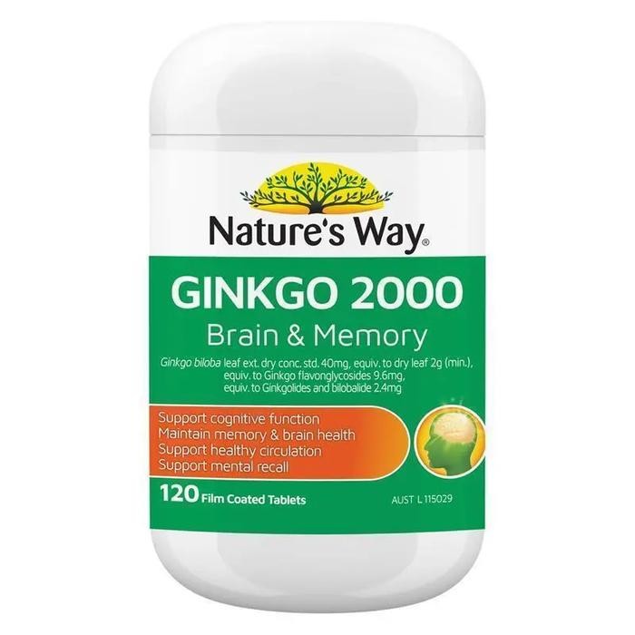 

Nature'S Way Ginkgo 2000 Brain & Memory 120 Tablets