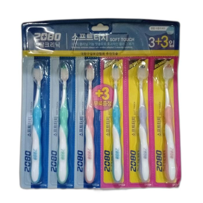

2080 Soft Touch 3+3 Pack / Sikat Gigi