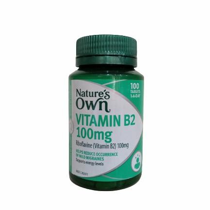 

Nature'S Own Vitamin B2 100Mg 100 Tablets