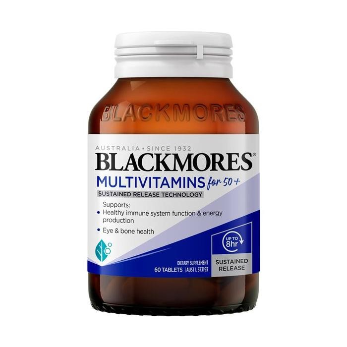 

Blackmores Multivitamin For 50+ 60 Tablets
