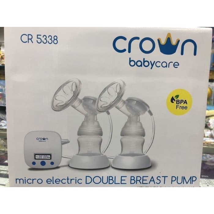 BREAST PUMP ELEKTRIK CROWN BABY CARE POMPA ASI DOUBLE ELECTRIC MURAH