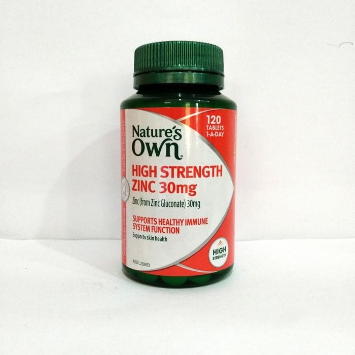 

Nature'S Own High Strength Zinc 30Mg 120 Tablets