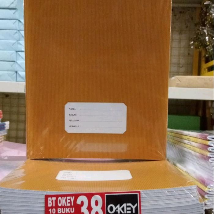 

New 10 PCS BUKU TULIS OKEY 38 LEMBAR SAMPUL COKLAT