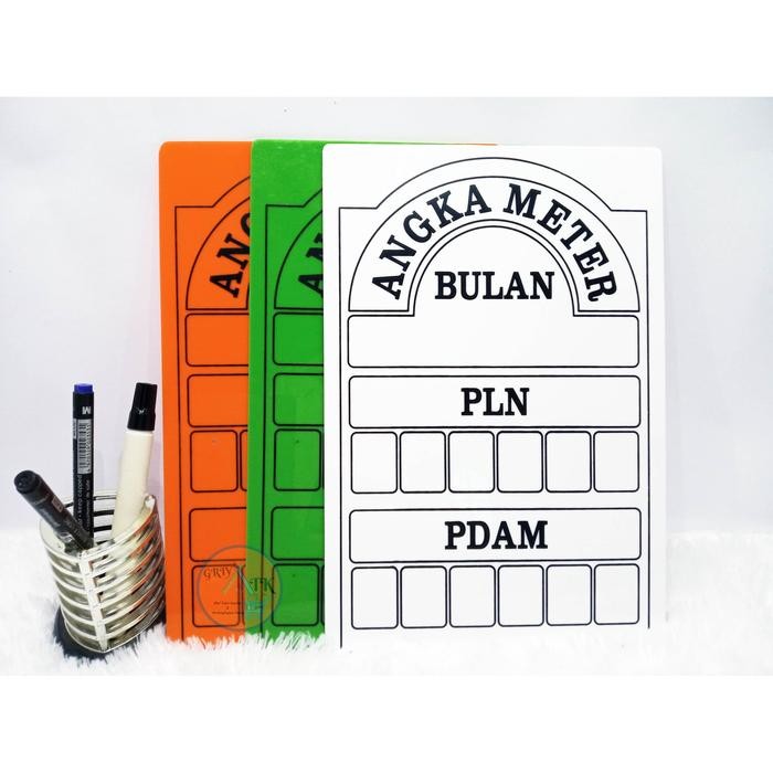 

New Papan Meteran PLN dan PAM / PDAM Tulis dengan Whiteboard
